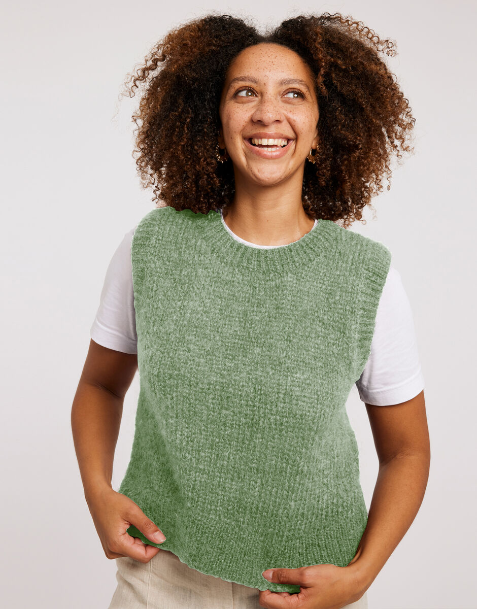 Keisha Tank Eucalyptus Green