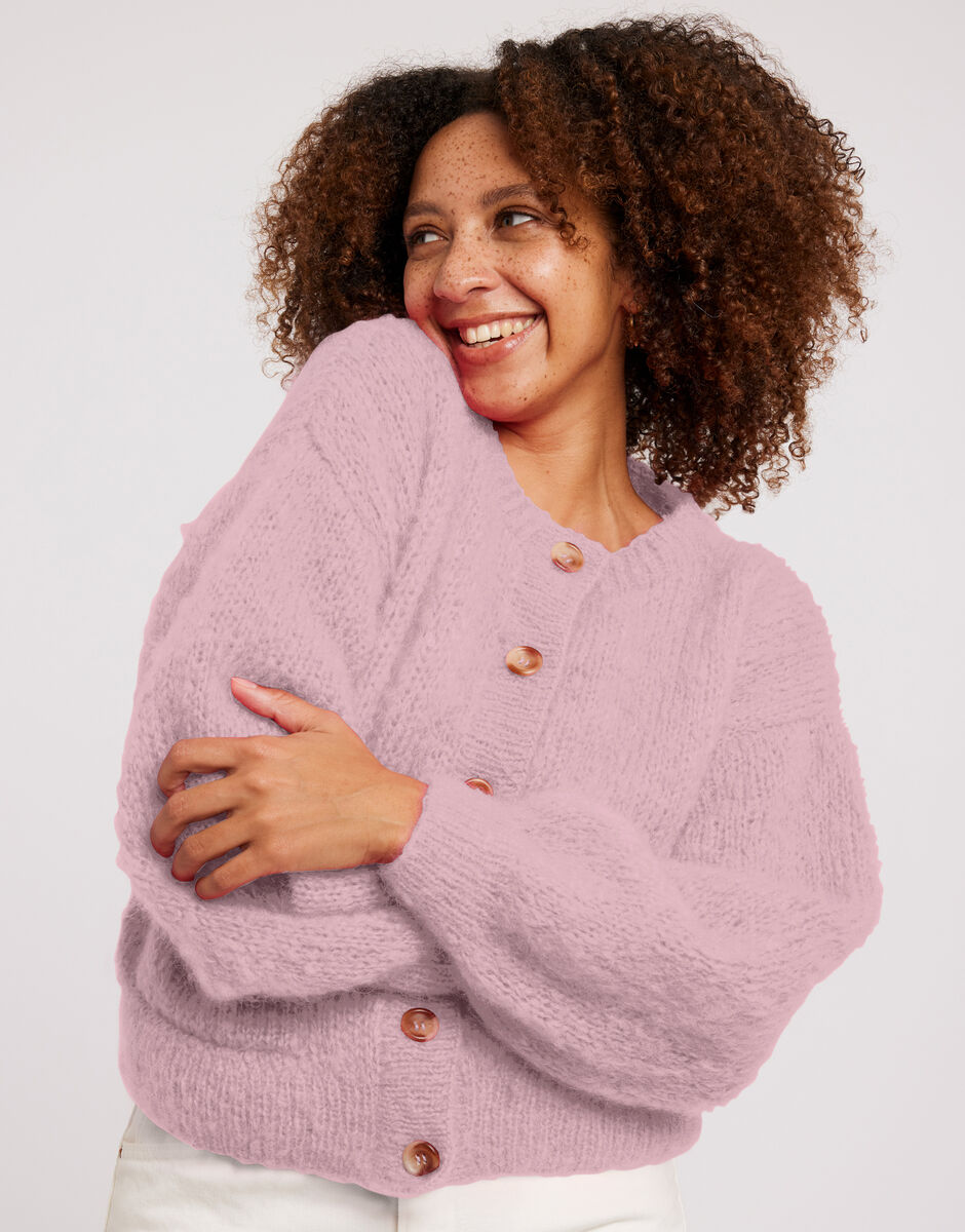 Siobhan Cardigan Bubblegum Pink