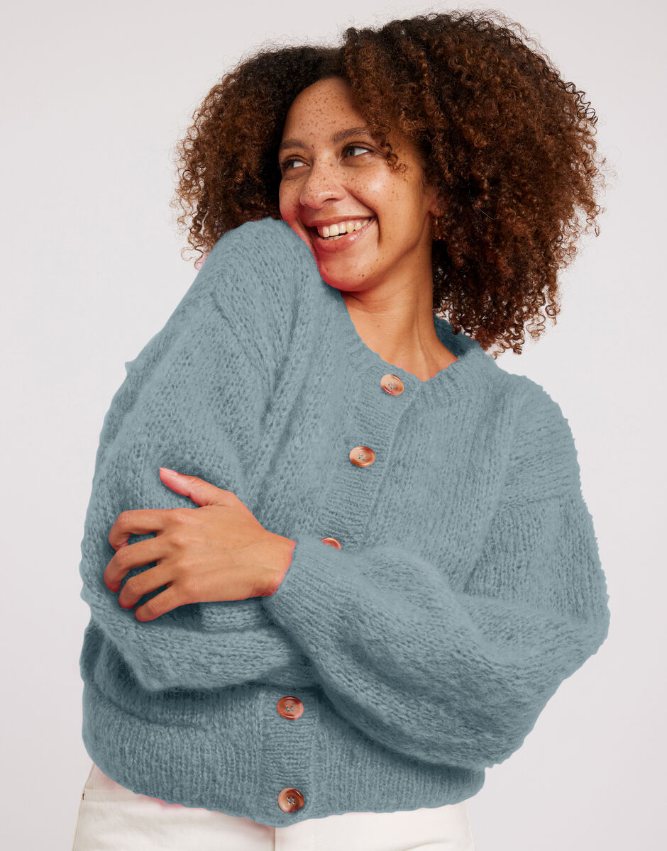 Siobhan Cardigan Blue Chalk
