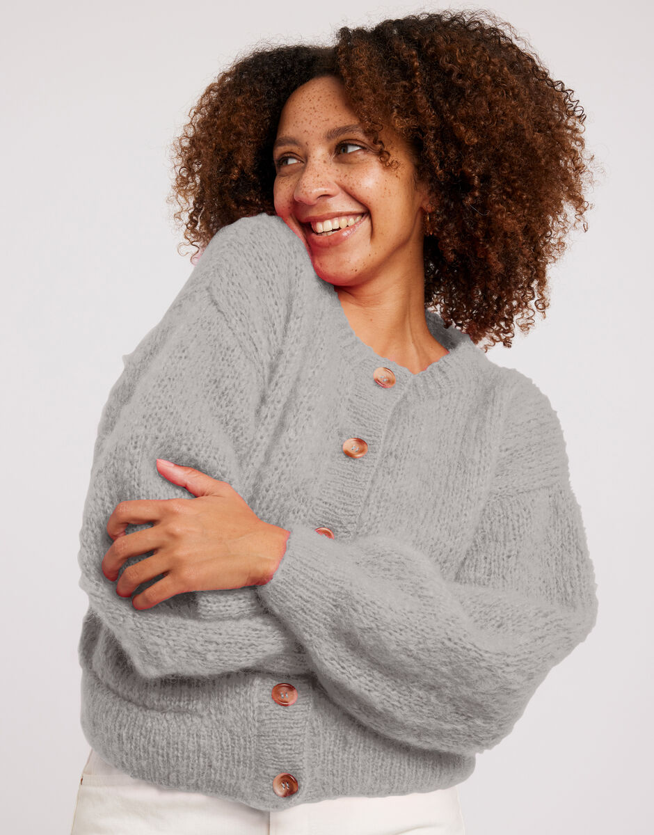 Siobhan Cardigan Dusty Grey