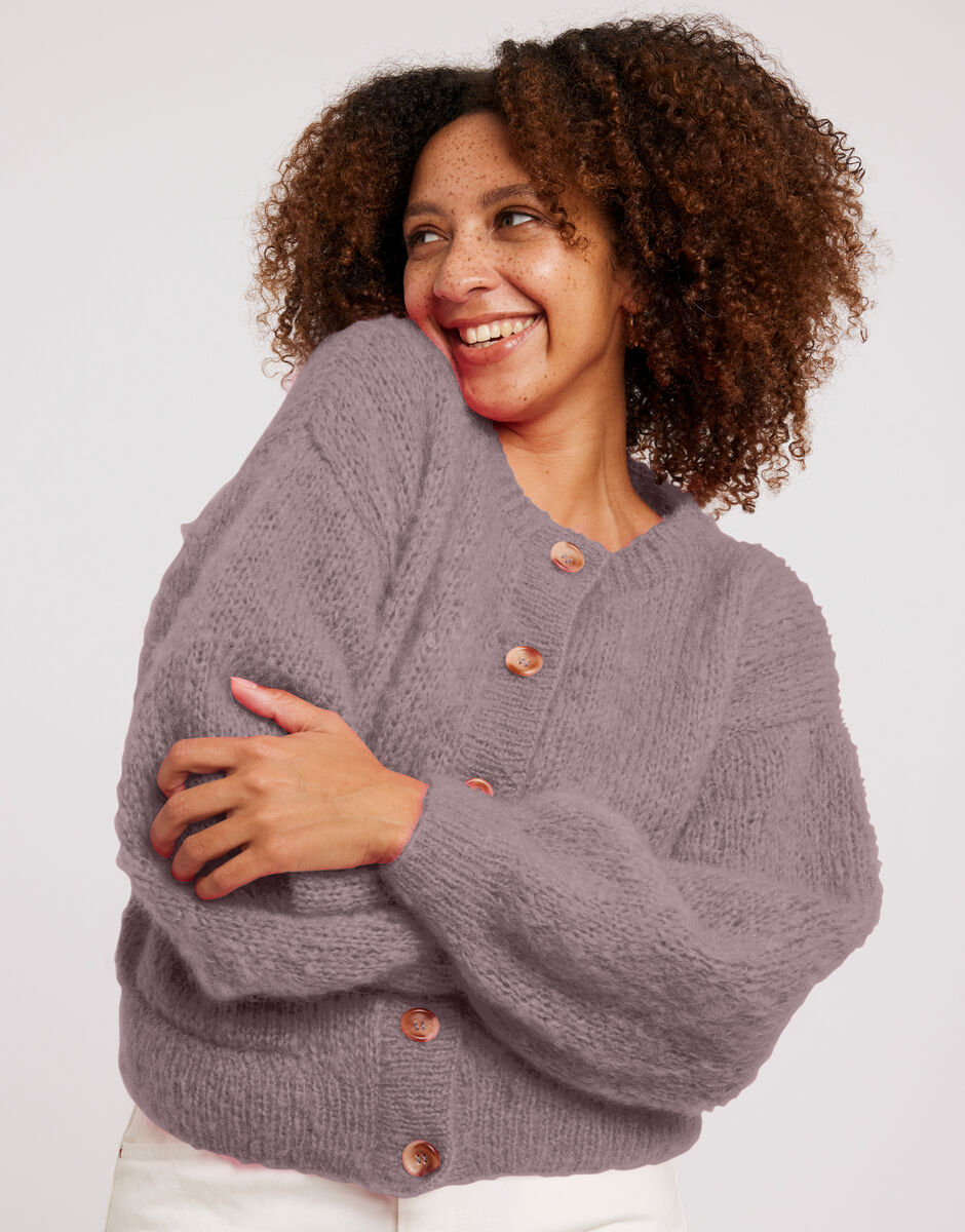 Siobhan Cardigan Misty Mauve