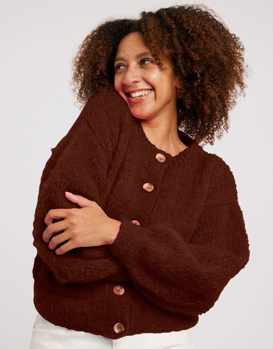 Siobhan Cardigan Chocolate Brown