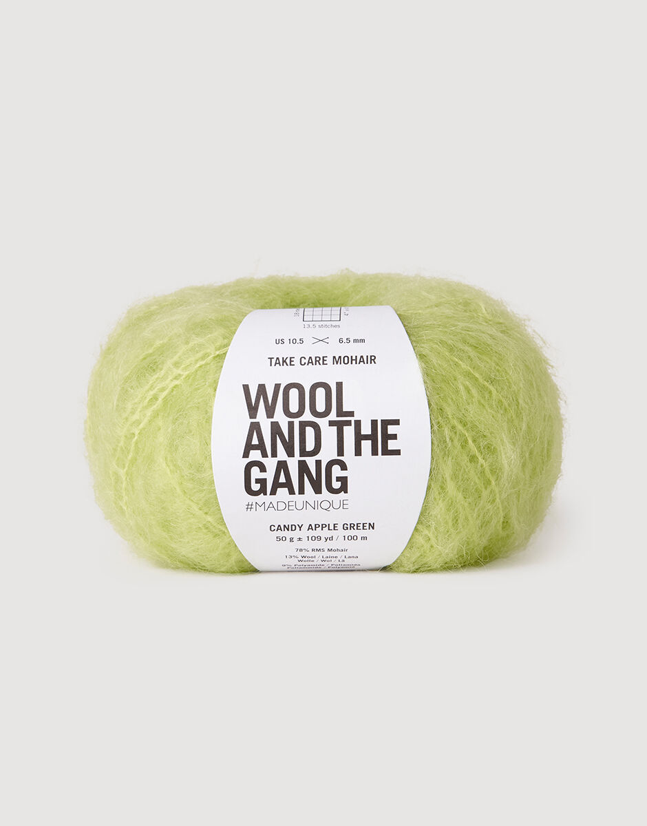 Take Care Mohair Candy Apple Green