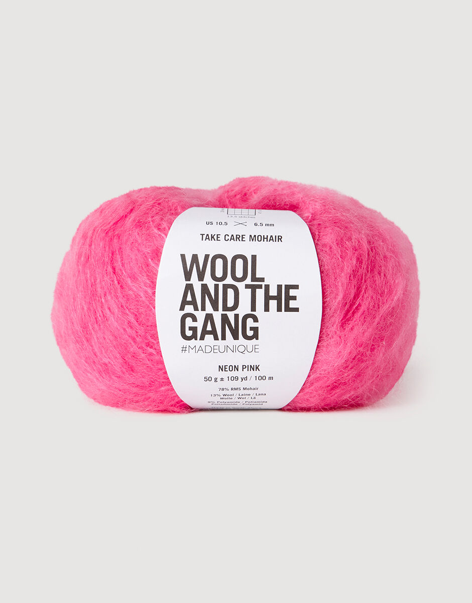 Take Care Mohair Neon Pink