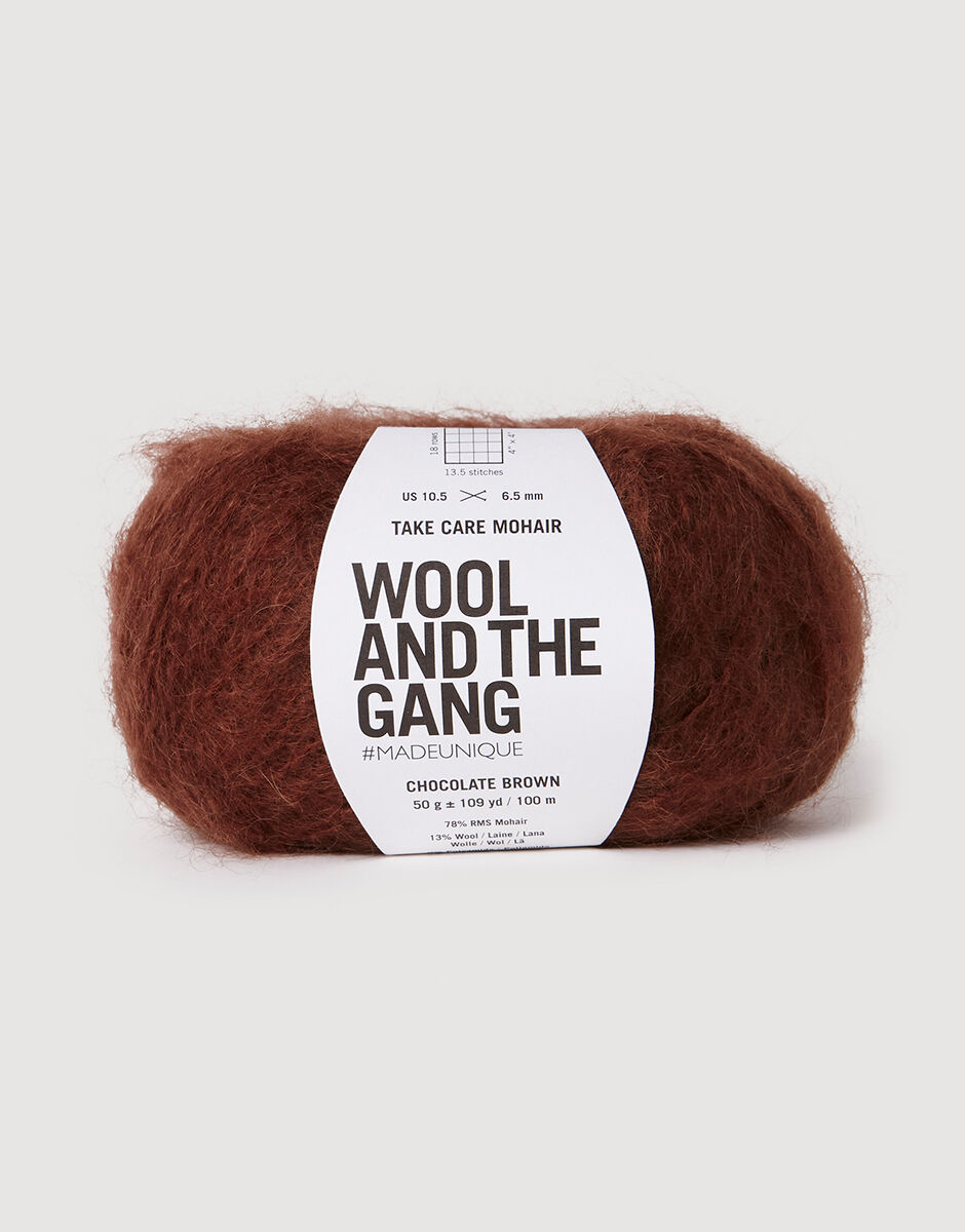 Take Care Mohair Chocolate Brown