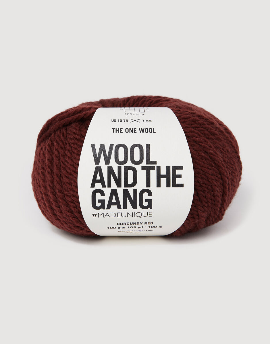 The One Wool Burgundy Red