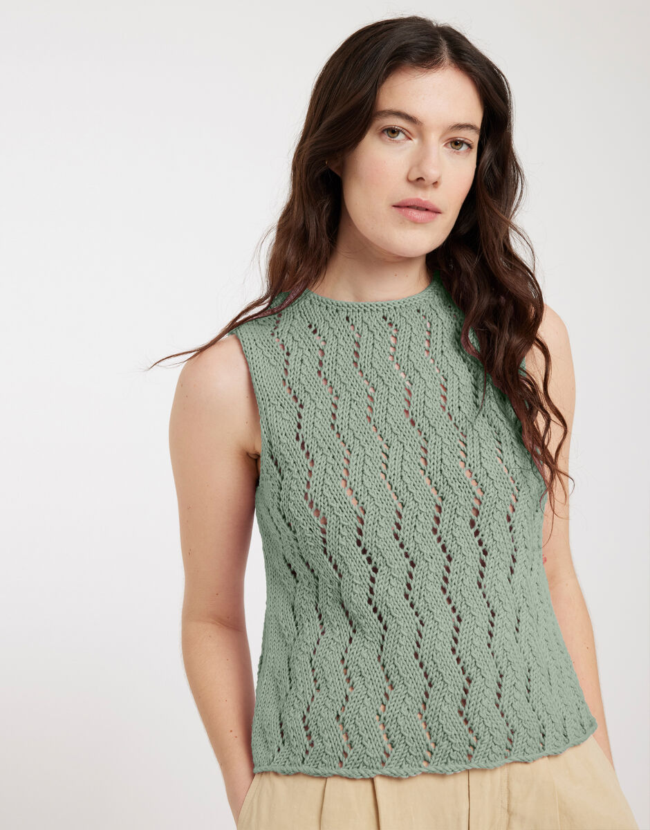 Own Way Tank Eucalyptus Green