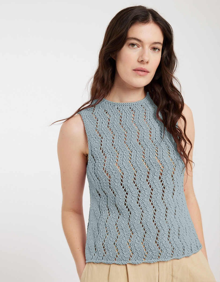 Own Way Tank Duck Egg Blue