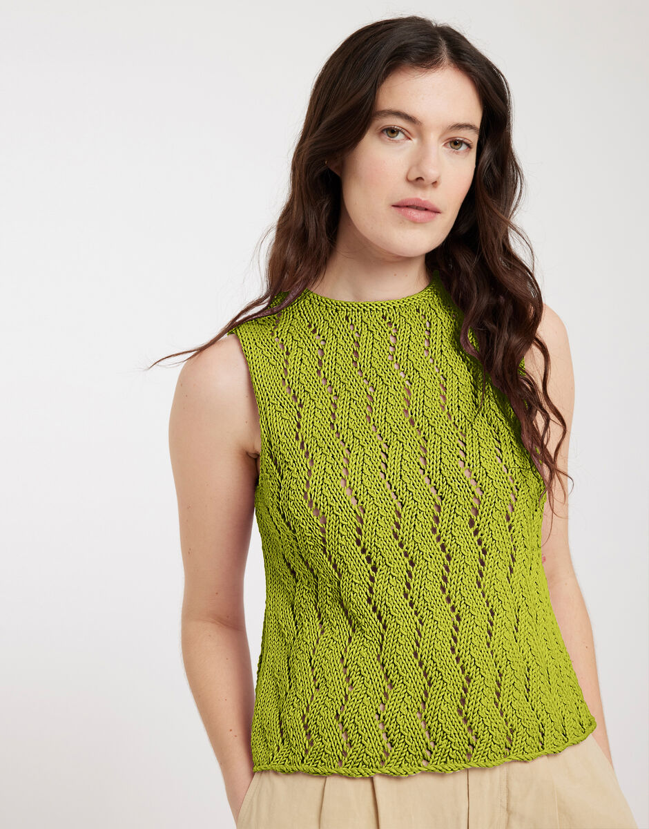 Own Way Tank Lime Green