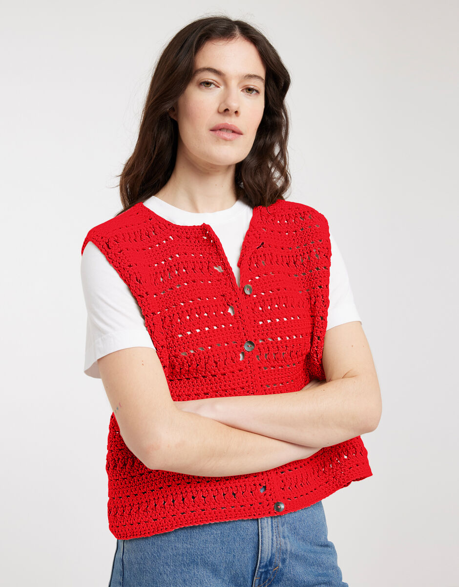 Naive Tank Lipstick Red