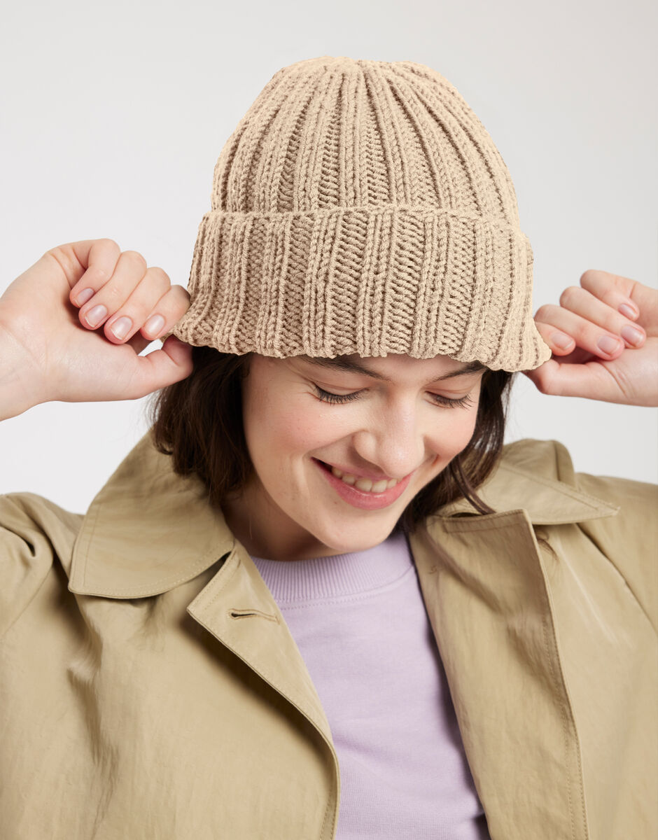 The One Mütze Blonde Beige