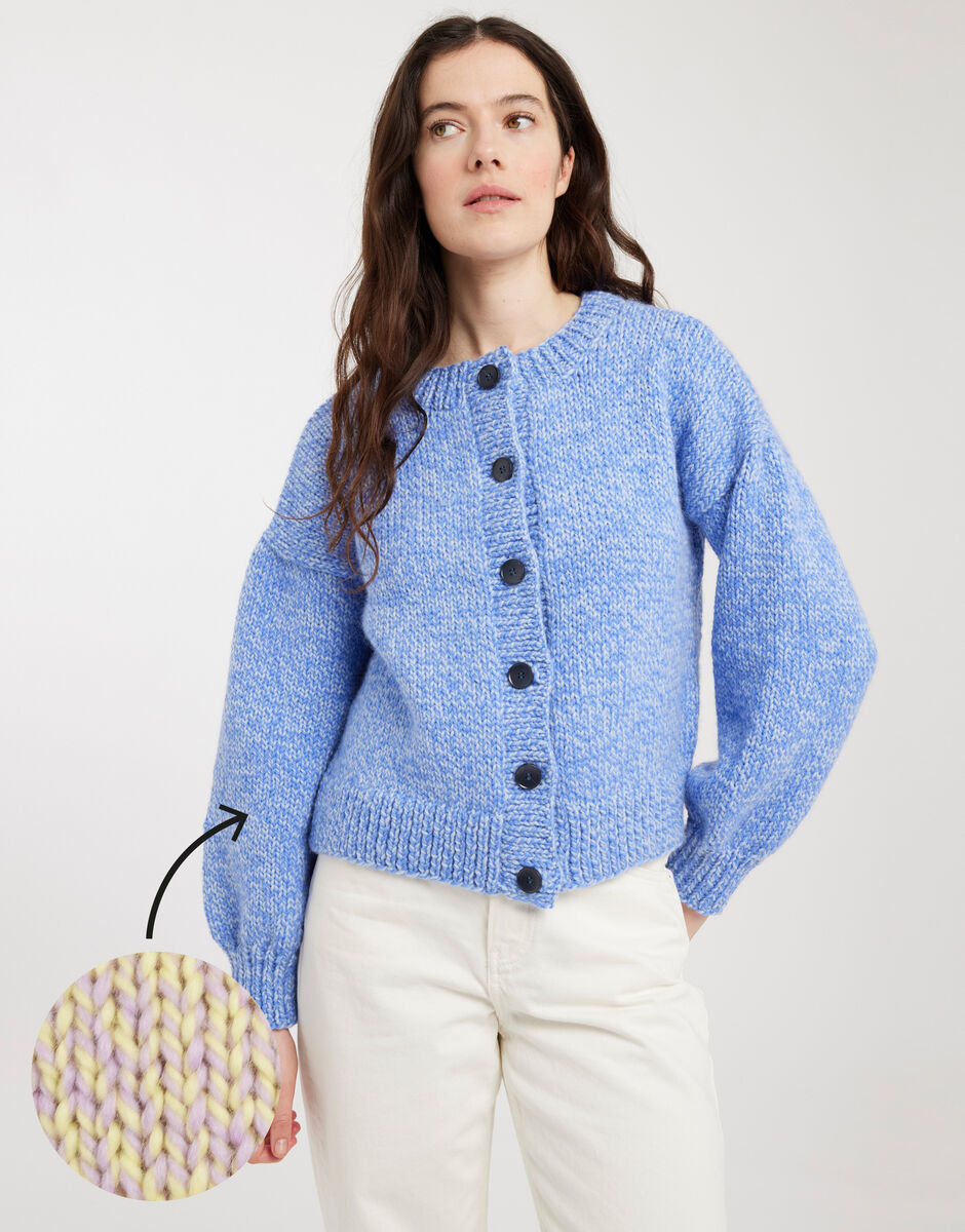 Copycat Cardigan Lilac Chalk