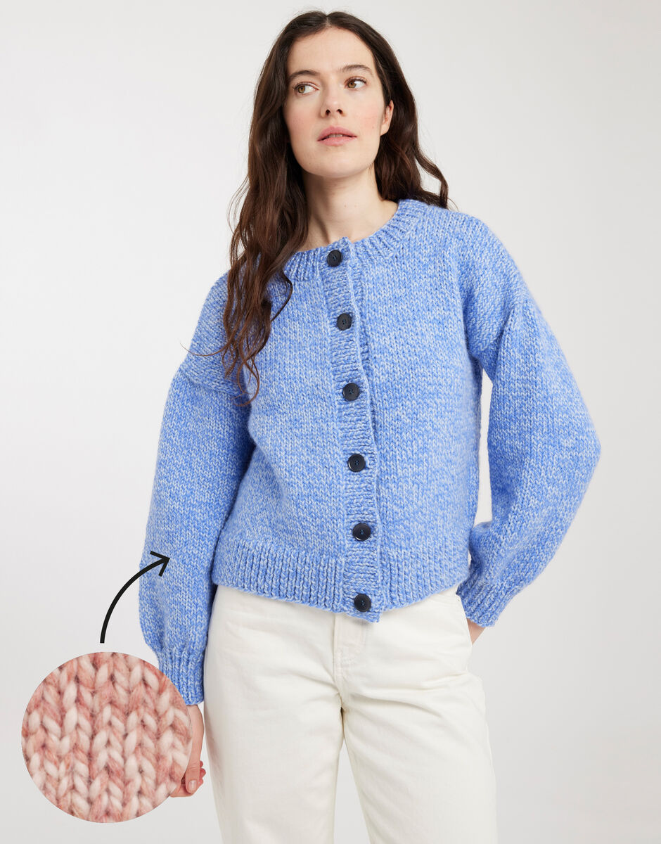 Copycat Cardigan Rocksalt Rose