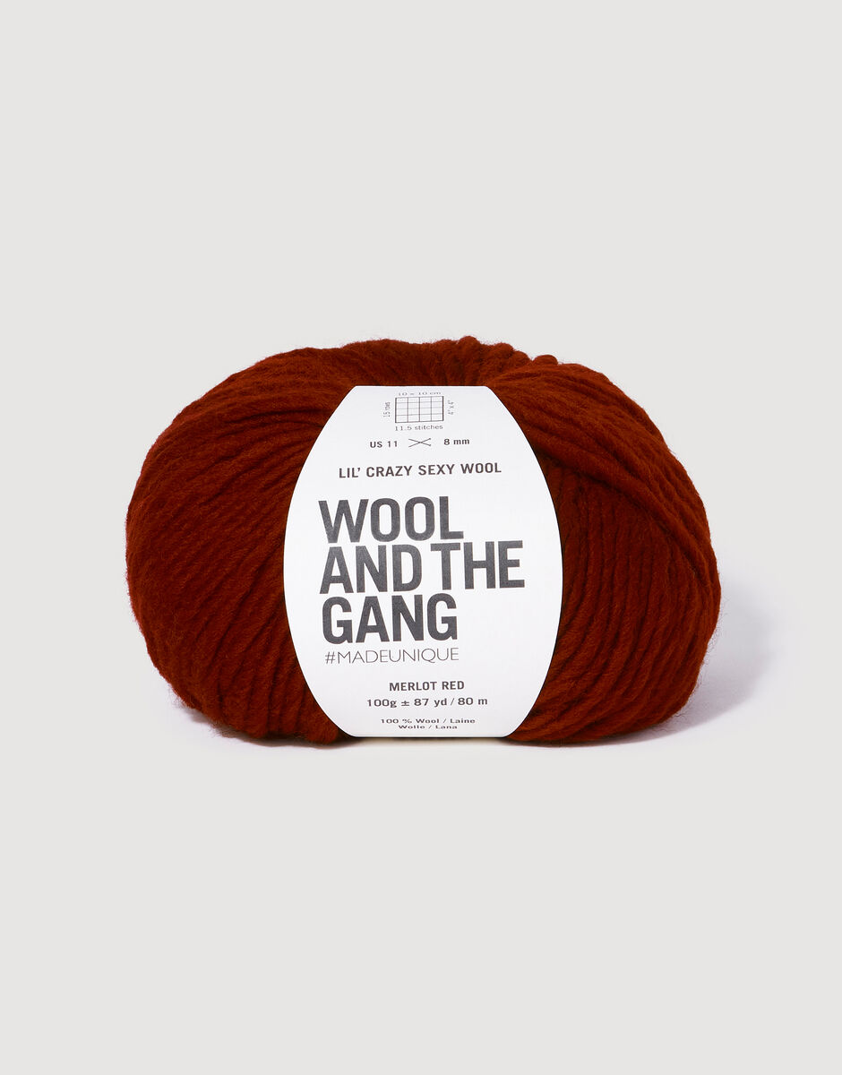 Lil' Crazy Sexy Wool Merlot Red