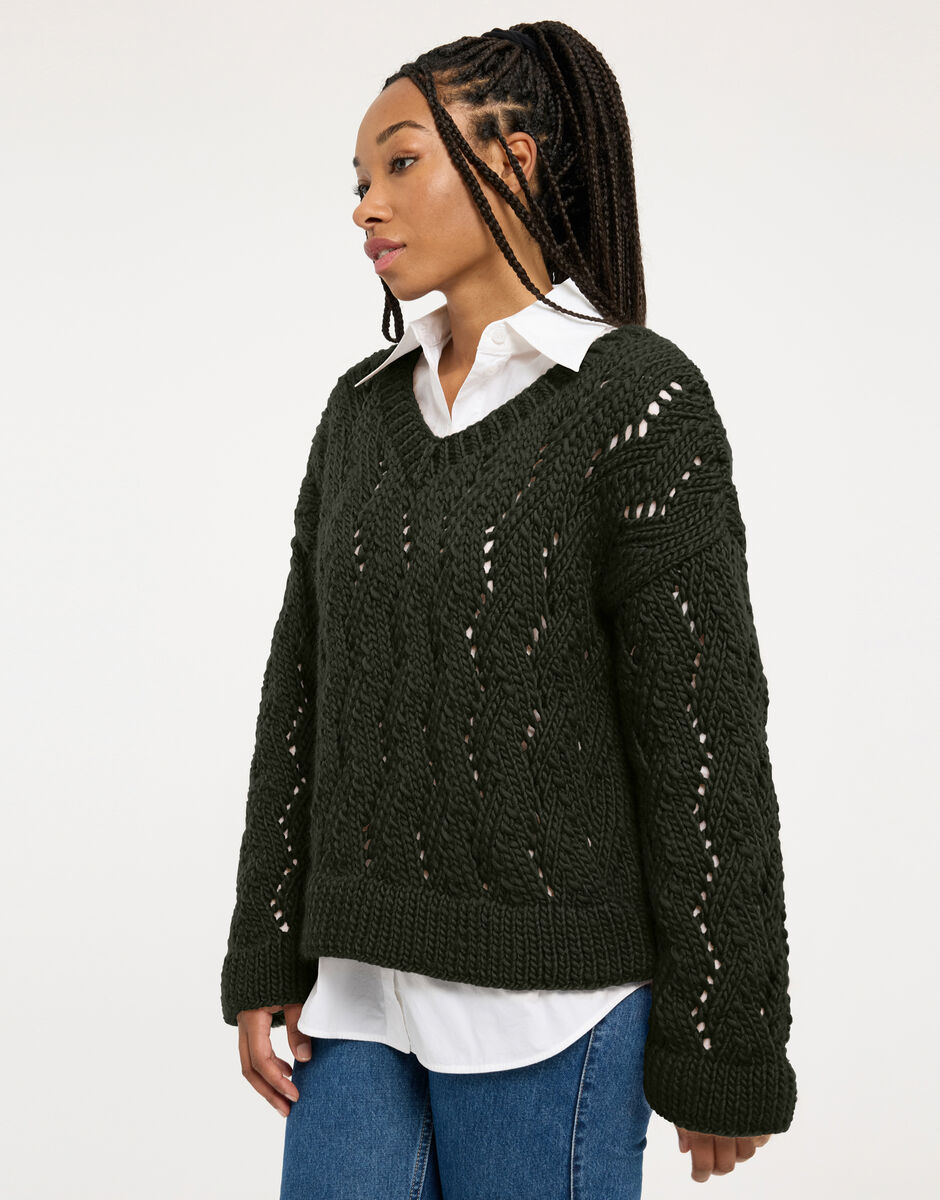 Folklore Sweater Heritage Green