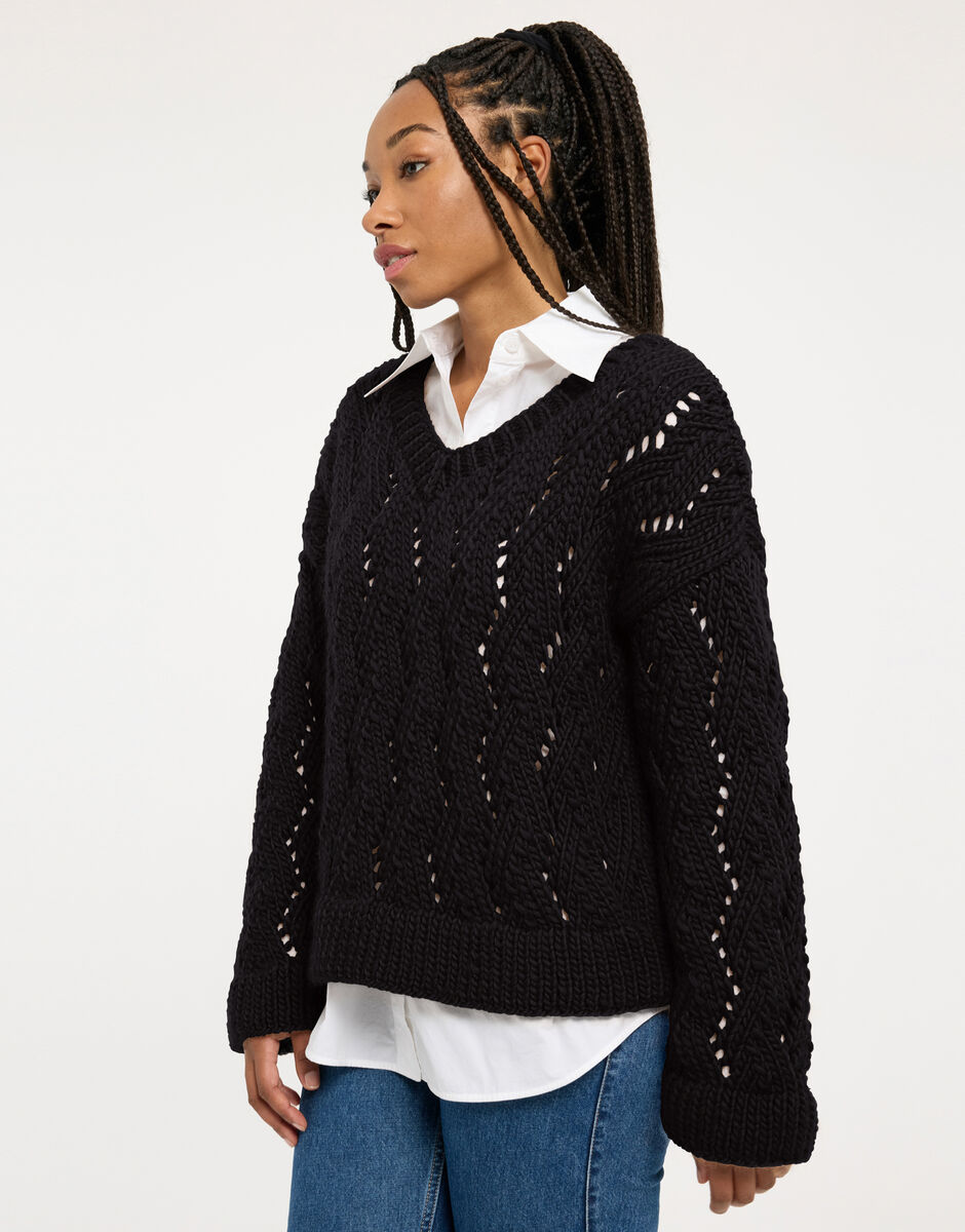 Folklore Sweater Space Black