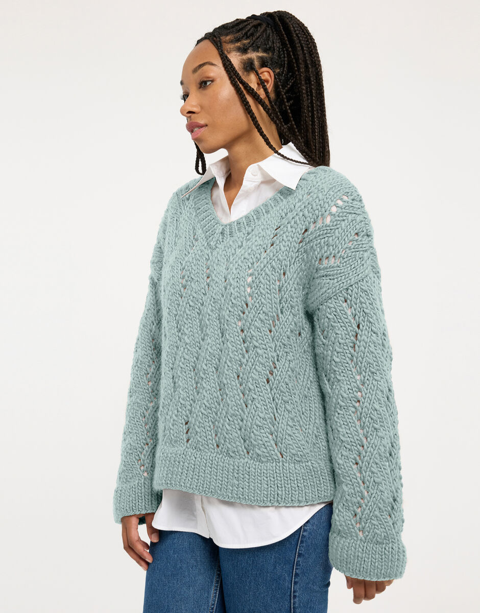 Folklore Sweater Duck Egg Blue
