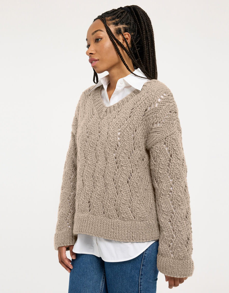 Folklore Sweater Sandtrooper Beige