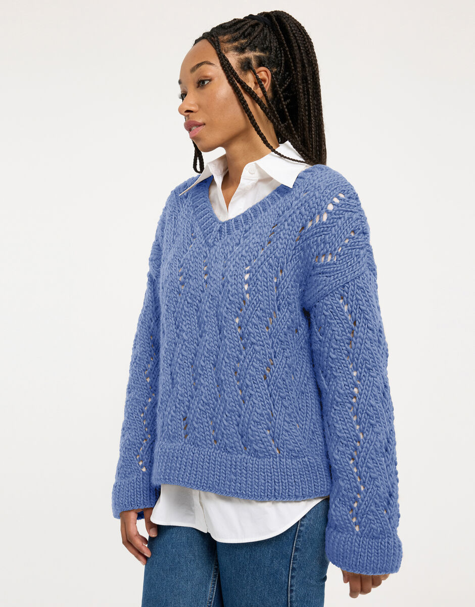 Folklore Sweater Dusty Blue