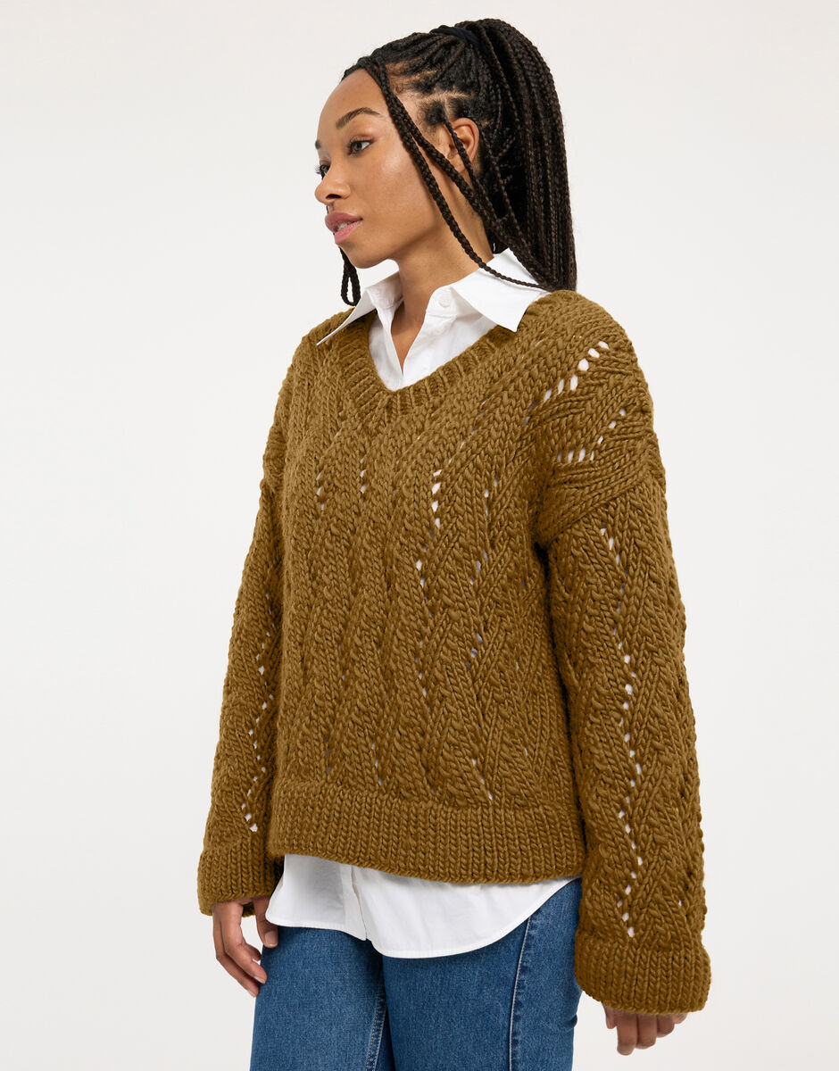 Folklore Sweater Bronzed Olive