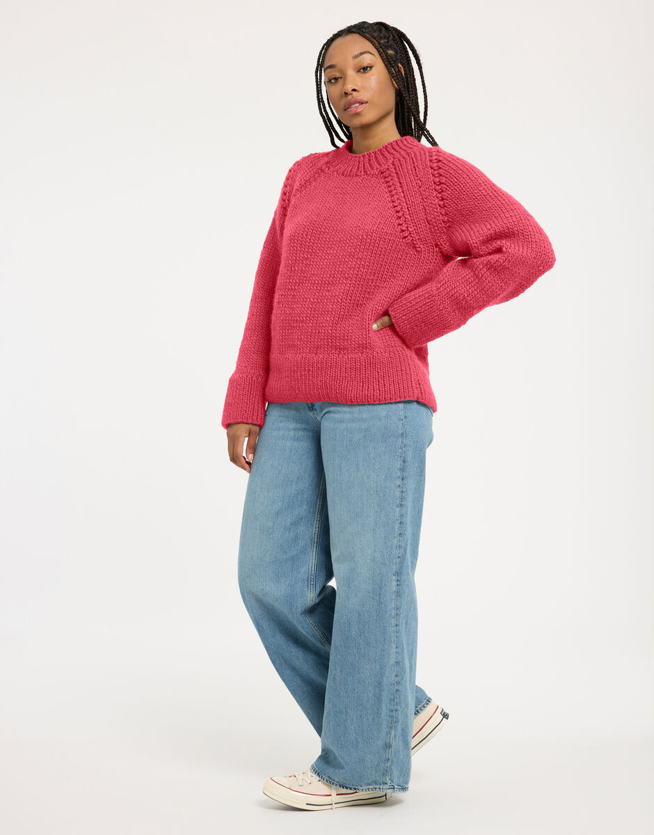Willow Sweater Raspberry Pink