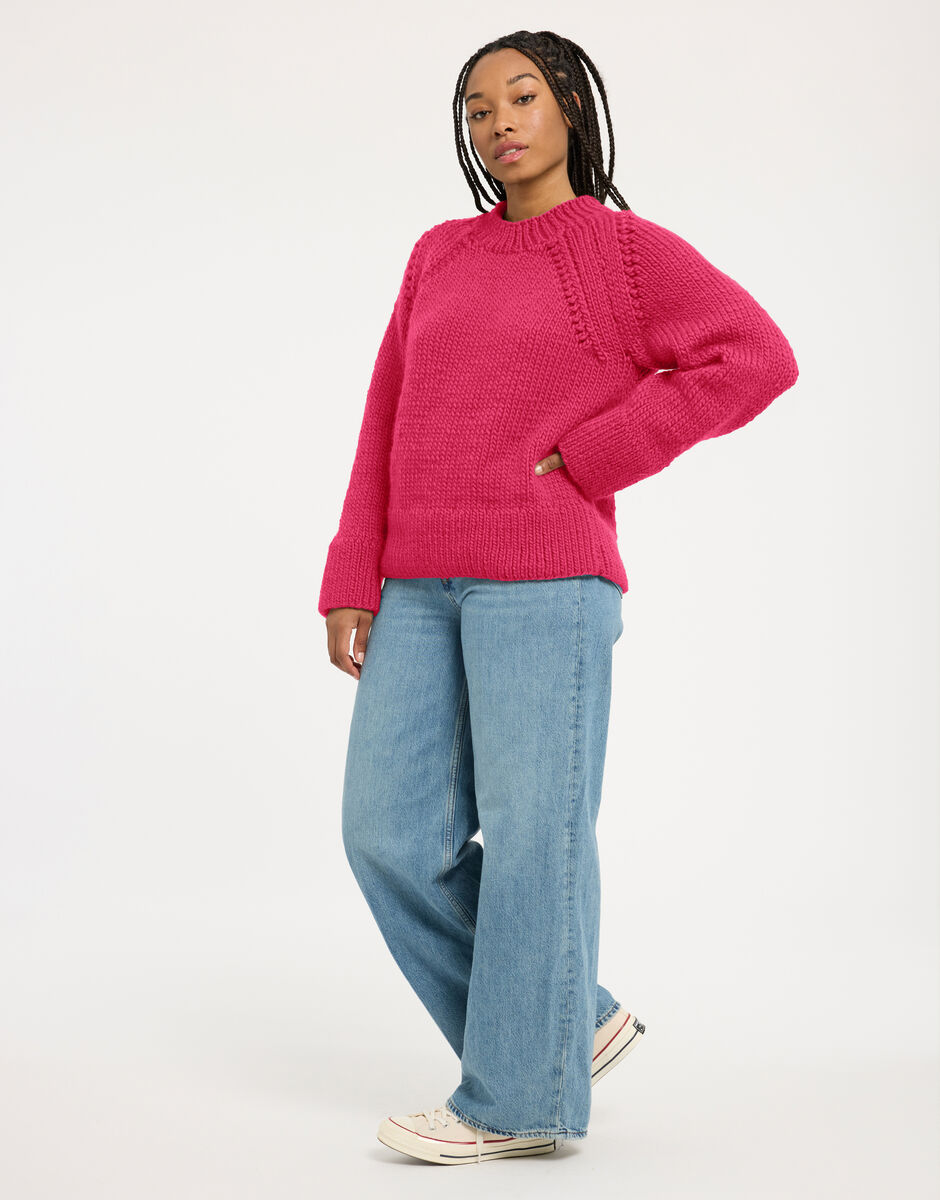Willow Sweater Hot Punk Pink