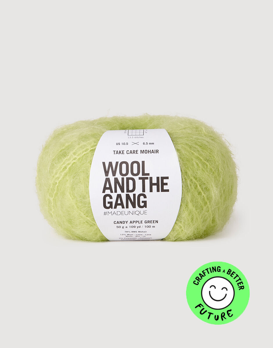 Take Care Mohair Candy Apple Green