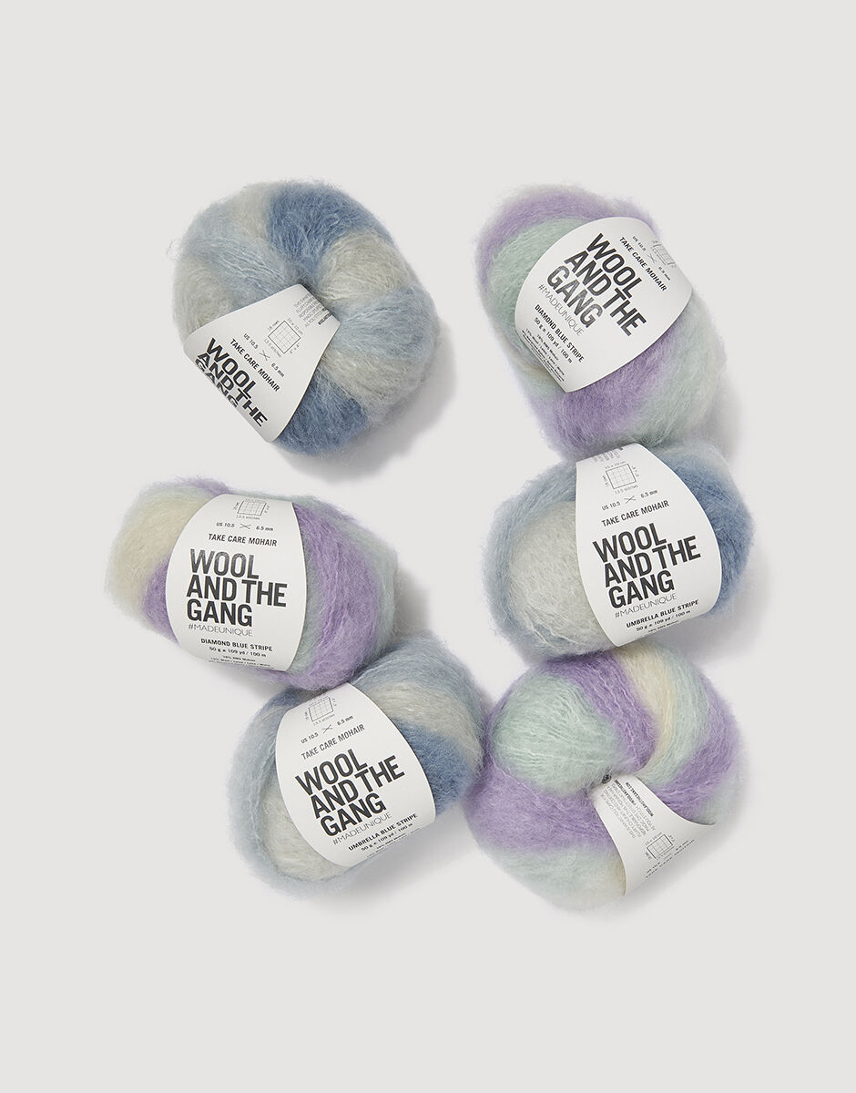 Take Care Mohair Stripe Bundle - 6 Balls
