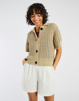 Brooklyn Cardigan Oatmeal Beige