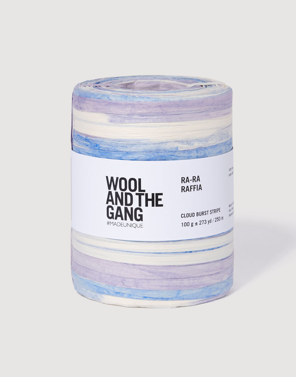 Ra-Ra Raffia Stripe Cloud Burst Stripe