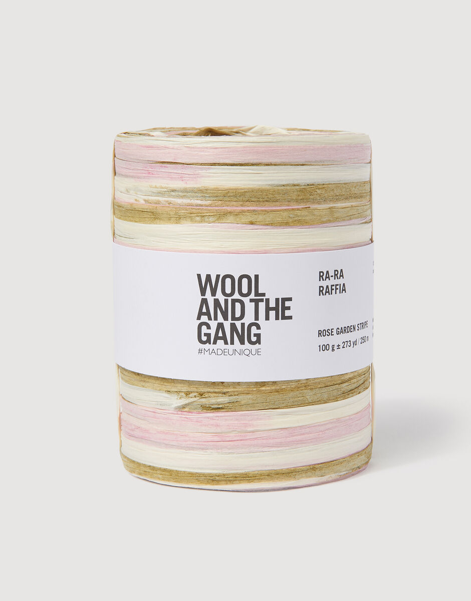 Ra-Ra Raffia Stripe Rose Garden Stripe