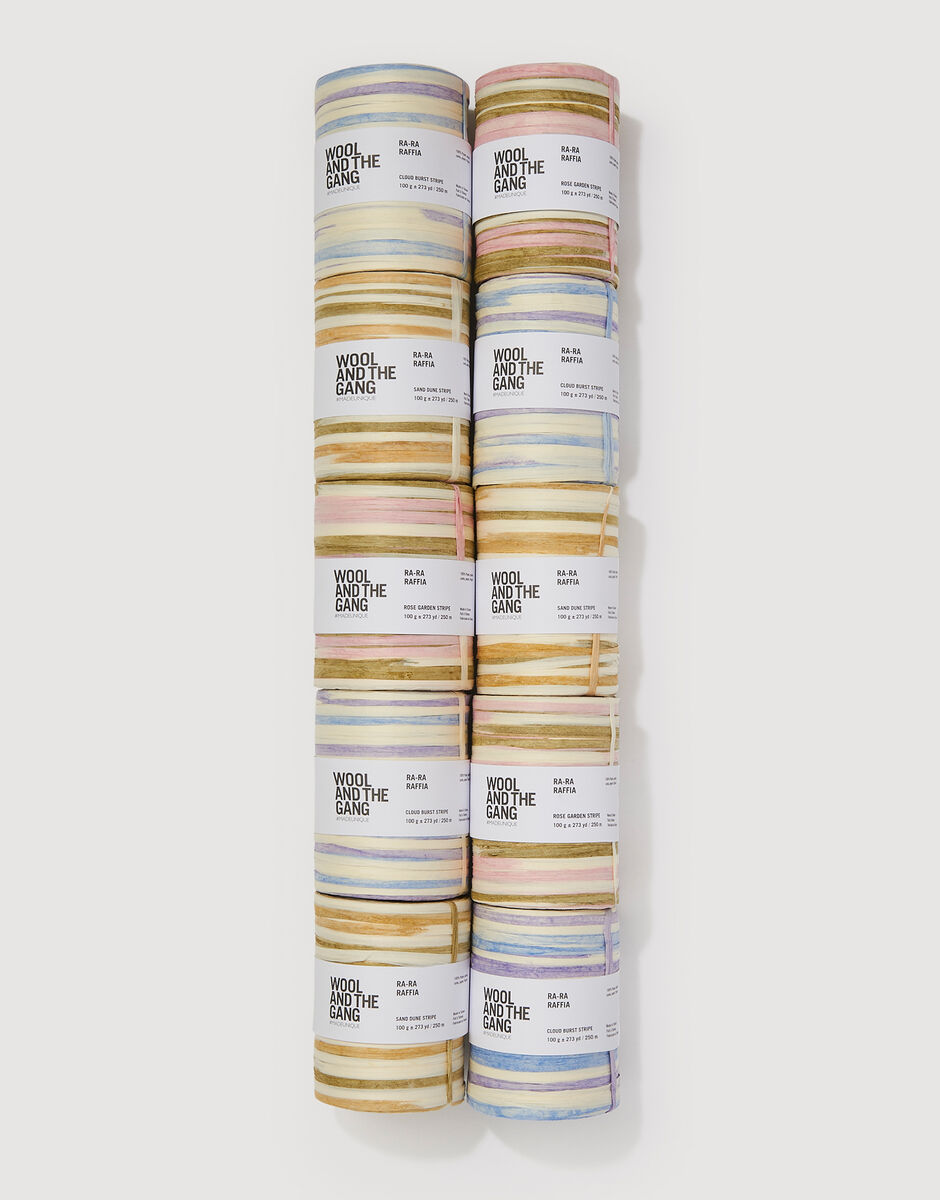 Ra-Ra Raffia Stripe Bundle - 10 Balls