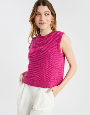 Charm Tank Hot Pink