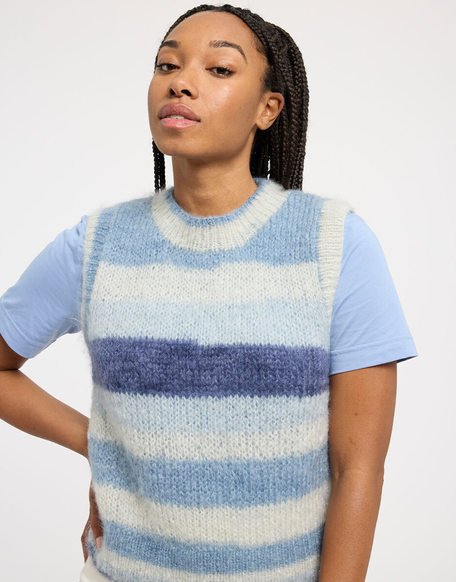 Found Love Tank Umbrella Blue Stripe