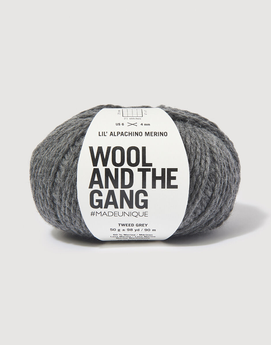 Lil' Alpachino Merino Tweed Grey