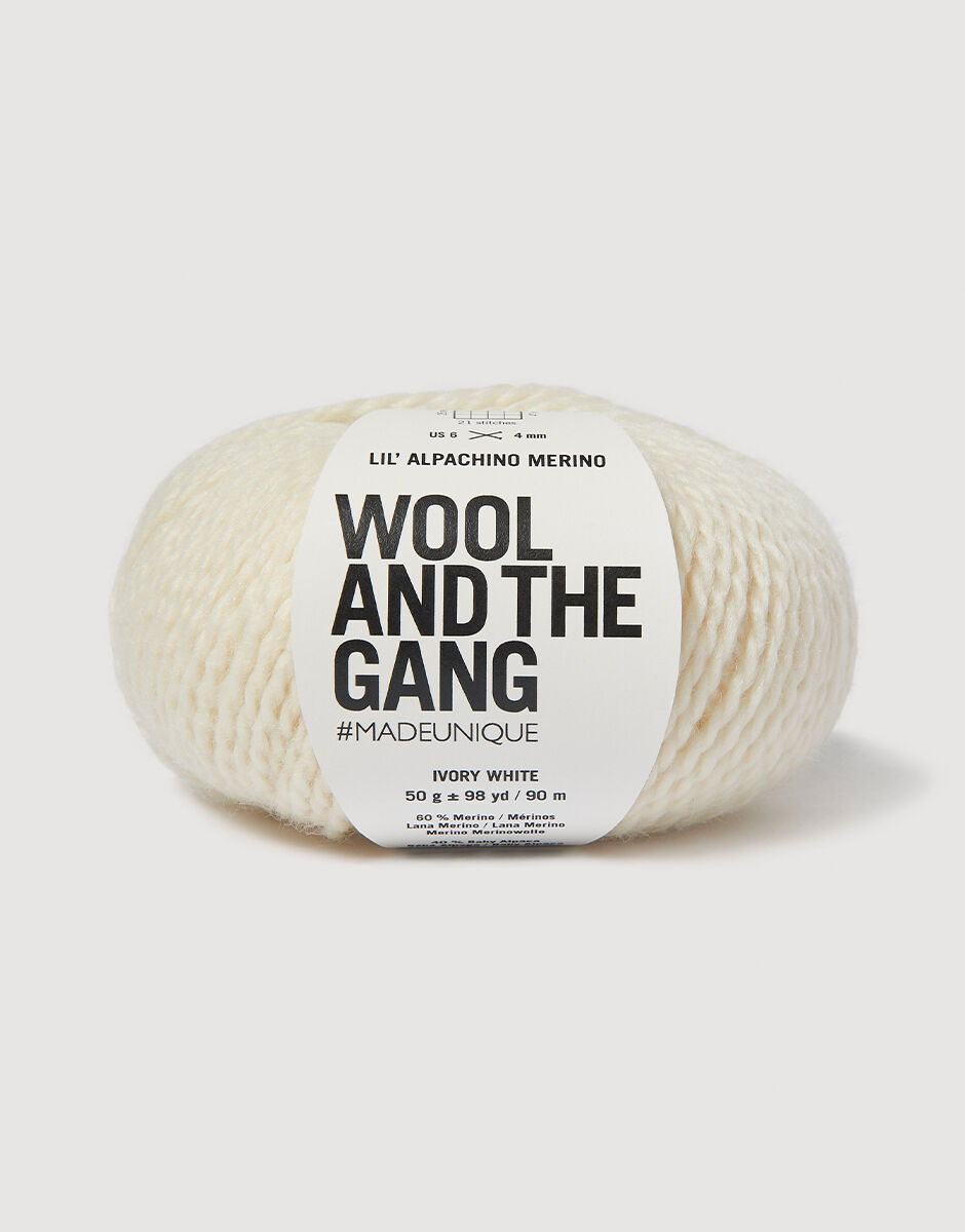Lil' Alpachino Merino Ivory White
