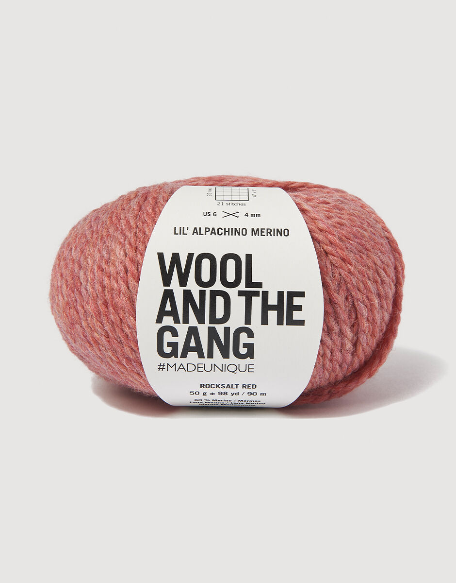 Lil' Alpachino Merino Rocksalt Red