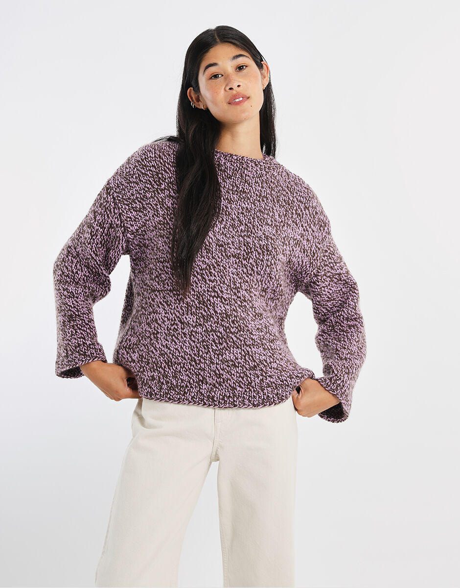 Shout Sweater Punch Brown