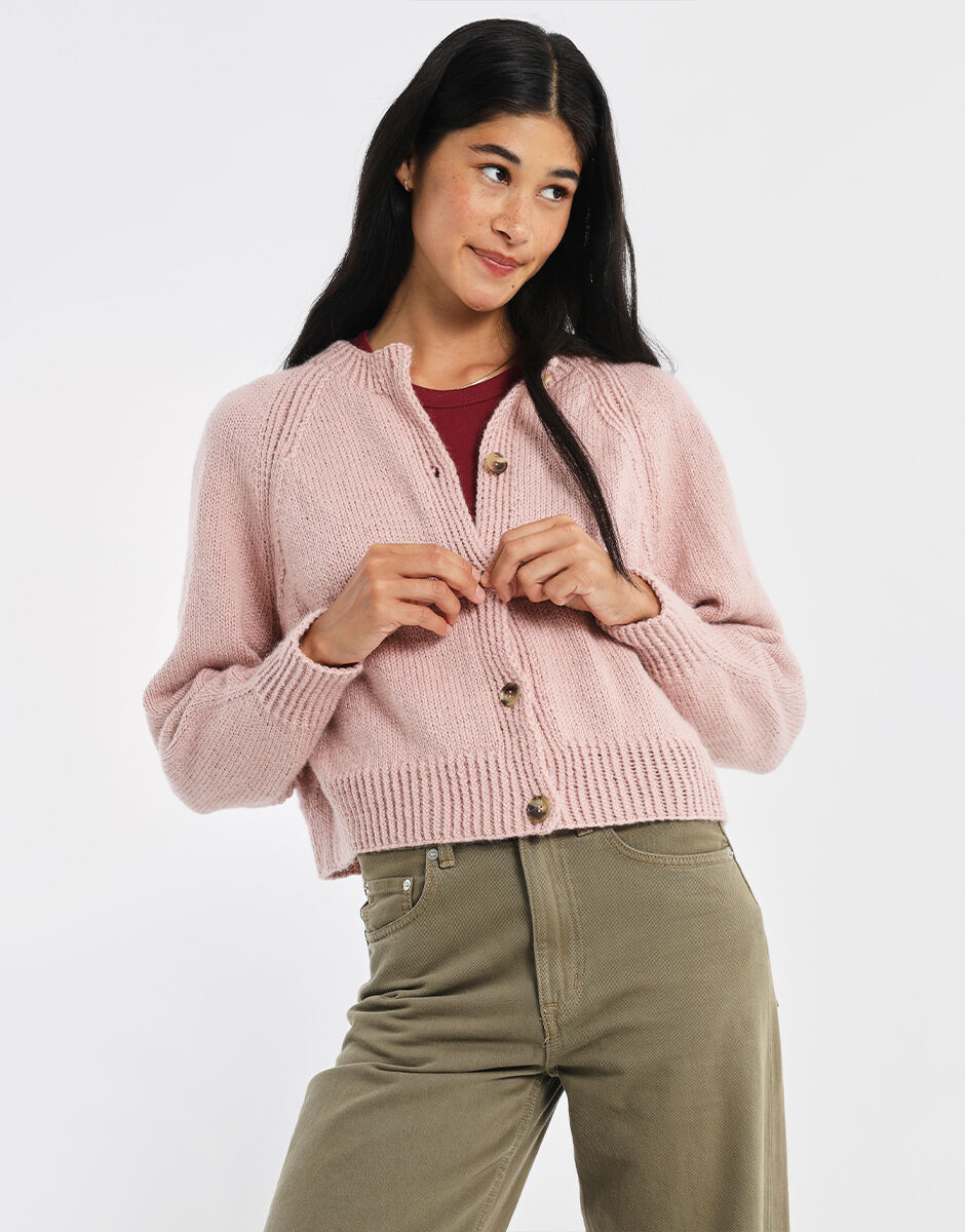 Dive Cardigan Cameo Rose