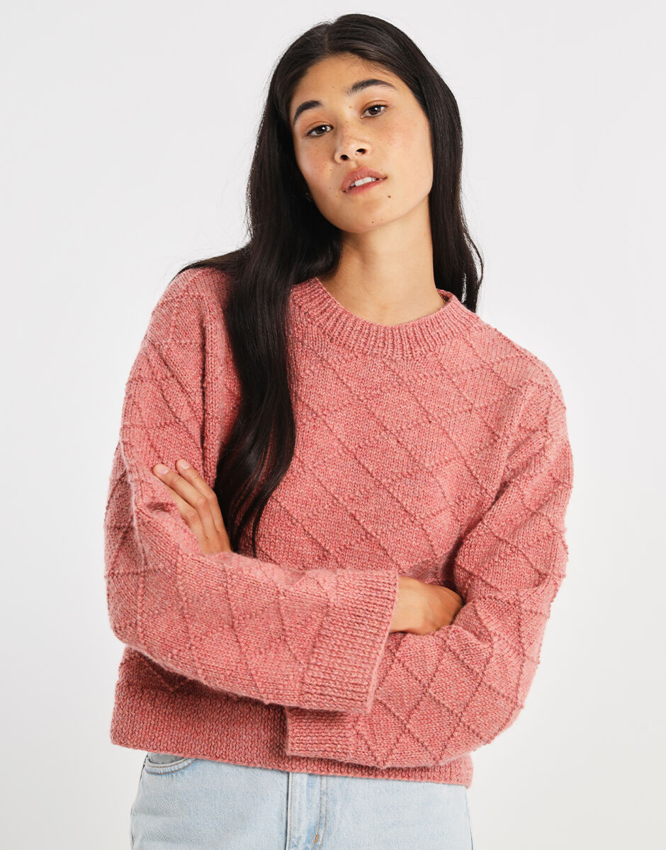 Hardest Part Sweater Rocksalt Red
