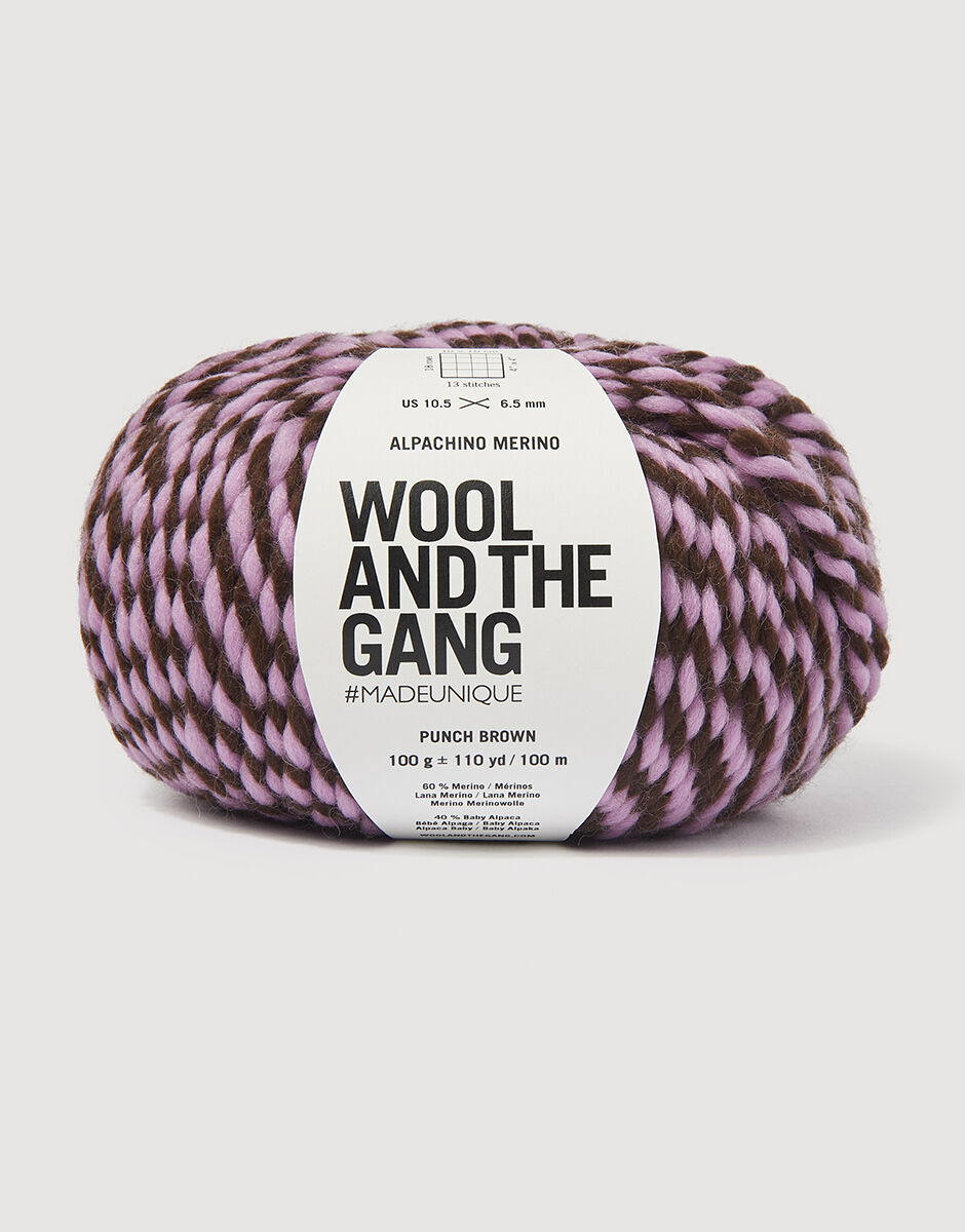 Alpachino Merino Twist Punch Brown