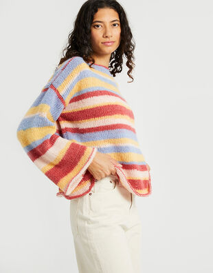 Super Duper Sweater Sunset Stripe