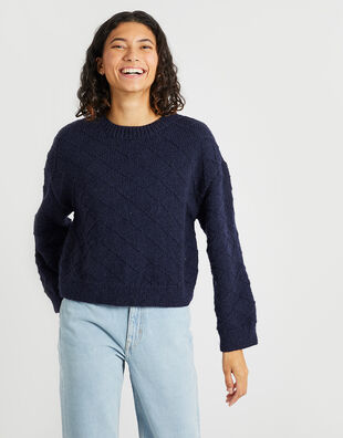 Hardest Part Sweater Midnight Blue