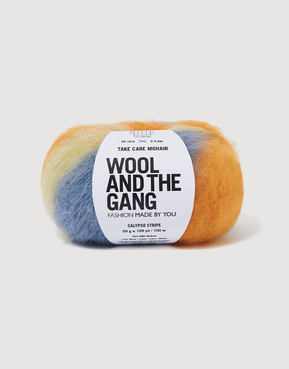 Take Care Mohair Stripe Calypso Stripe