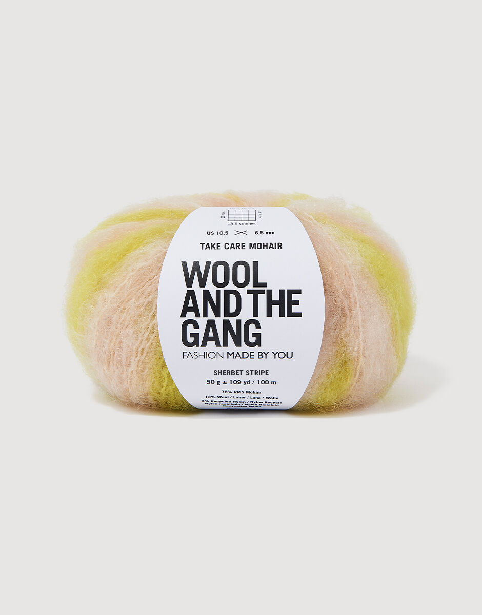 Take Care Mohair Stripe Sherbet Stripe