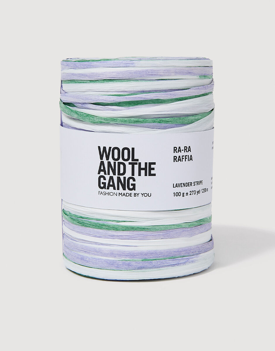 Ra-Ra Raffia Stripe Lavender Stripe