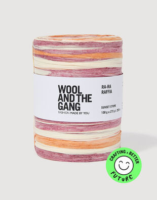 Ra-Ra Raffia Stripe Sunset Stripe